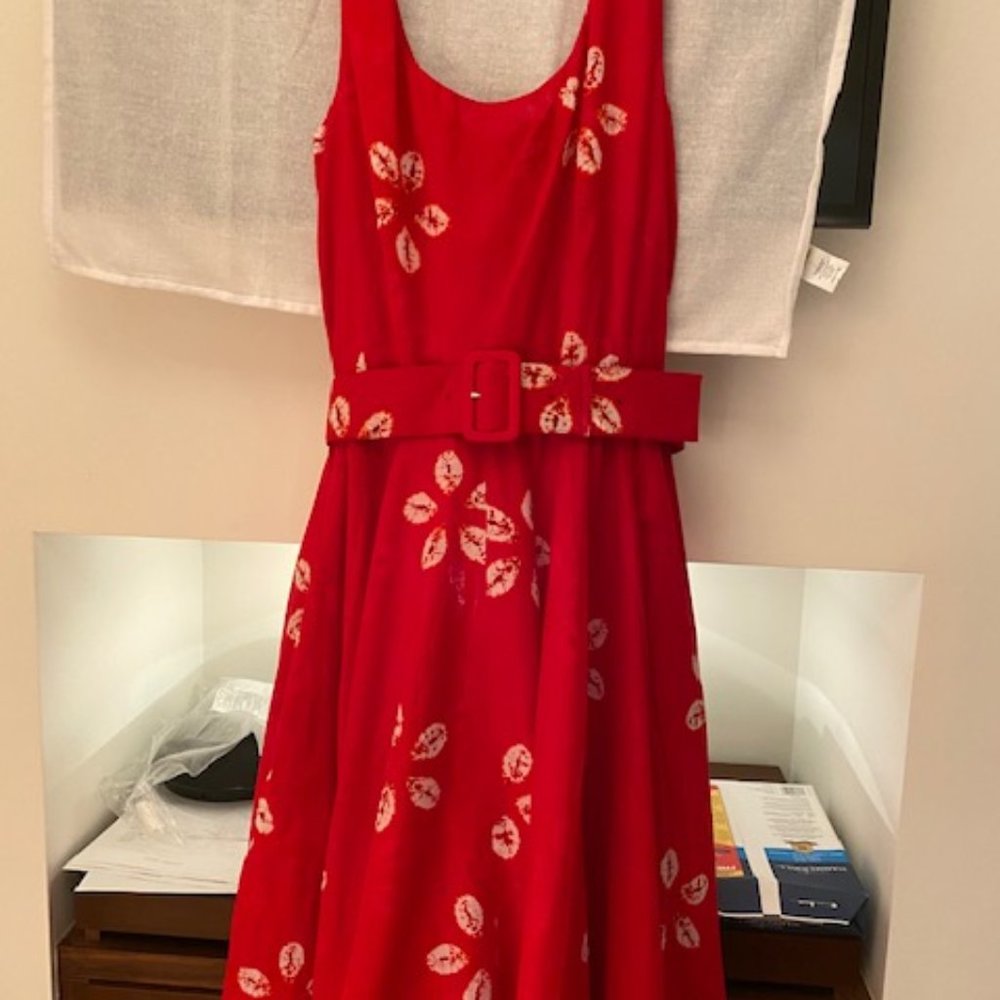 Samantha Sung Red cotton dress